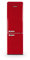 SCHNEIDER SCCB250VR, Réfrigérateur combiné vintage, 249L (180+69), Froid statique, 4 clayettes verre, Pose libre, Pieds réglable, Rouge