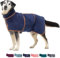 Lucky Paws® Hundebademantel – doppellagiger, Ultra-absorbierender & luxuriös weicher Bademantel Hund – Hunde in Minuten trocknen – Hundehandtuch & Hunde Bademantel in 1 (M, Marine)