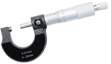 Micrometers Precise Gauge Micrometer 0-25mm 0.01mm Outside Metric Caliper Measurement Micrometer Tool