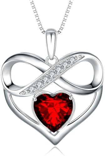 NONNYLLEI Collana con ciondolo a forma di cuore infinito, regalo per la festa della mamma, per donne, mogli, anniversari, compleanni, Natale, San Valentino, per lei