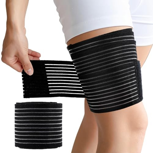 Ymapinc Thigh Compression Sleeve, Nylon Leg Hamstring Compression Sleeve