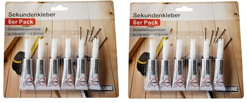 12 colla istantanea extra forte, universale, 100 g/19,98 € incolore, metallo, ceramica, gomma, plastica, legno, pelle, super adesivo, colla speciale per metallo