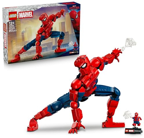 LEGO ǀ Marvel Spider-Man, la Figurine de Héros - Jouet Super-Héros - Figurine d'action & Minifigurine Collector pour Décoration Intérieure - Cadeau pour Garçon dès 12 Ans ou Ado Fan du Film 76346
