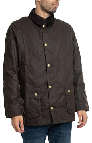 Barbour Ashby Wachsjacke für Herren, Oliv/Blatt für mich (Leaf It to Me), 3XL