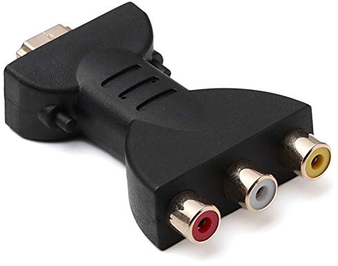 Bodhi200 Adaptador HDMI a RCA, conector HDMI macho a 3 RCA hembra, adaptador de vídeo AV convertidor para HDTV DVD