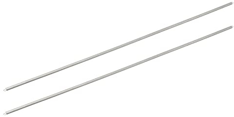 QUARKZMAN 0.4mmx4mmx300mm Estensione Tensione Molla x 2pz Inossidabile Acciaio Doppio Gancio Molla per Industriale Macchine e Produzione Controllo, [Argento Tono]