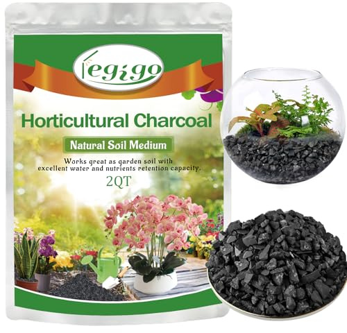 Legigo 2 QT Horticultural Charcoal- Natural Biochar Soil Amendment