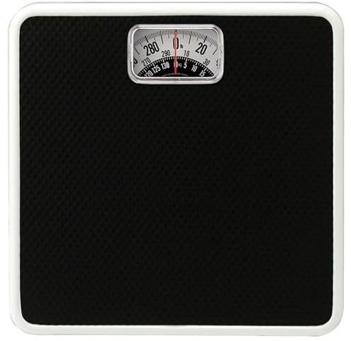 EUROSTAR Mechanical Bathroom Scale, Black