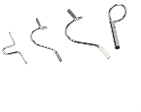 Juego de guías de caña de pescar con mosca, punta de acero inoxidable, guía de serpiente, juego de guía de pelacables de repuesto, kit de reparación de bricolaje