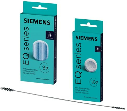 Siemens EQ.series Underhållssats med avkalkningstabletter TZ80002 rengöringstabletter TZ80001