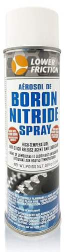 Lower Friction Boron Nitride Spray - High-Temperature Boron Nitride Aerosol Lubricant and Dry Film Coating - Heat Resistant Mold Release Spray for Epoxy Resin, Candle Making, Welding & Casting 13 oz