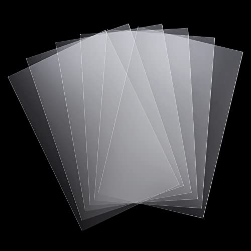 LOLYSIC 6Pcs Clear A3 Perspex Sheets 2mm Thick, 42x29cm, A3 Acrylic Sheets Clear Large Acrylic Plastic Sheet Plexiglass Panels for Picture Frame DIY Craft Painting Display