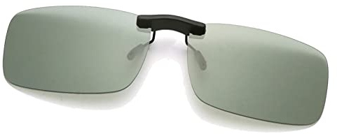 Long Keeper Polarised Clip-on Sunglasses - Non Flip Rimless Clip on Sunglasses over Glasses for Men Women UV400 Protection for Driving Fishing Outdoor