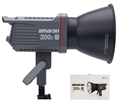 amaran 200x S 200W Bi-Color LED Video Light,Bluetooth App Control Studio Light,DC/AC Power Supply Bowens Mount Silent Fan Photography Lighting(amaran200xs)