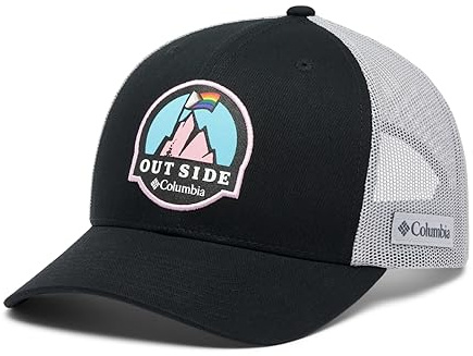 Columbia Mesh Snap Back Tapa, Negro Grey/Pride, Talla única Unisex Adulto