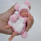 Mire & Mire 11.43 cm Miniatura Bebé Reborn Niña Muñeca Silicona Mini Realista Recién Nacido Hecha a Mano Juguete Muñeca Pequeña de Silicona Muñeca Pequeñita-1