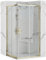 Rea Cabina de ducha Punto 80 x 100 Gold Cabina de ducha sin plato de ducha Cristal de seguridad templado transparente 4 mm (dorado)