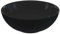 vidaXL Ceramic Wash Basin - Gloss Black Ø28x10 cm - Elegant Countertop Sink for Modern Bathroom/Kitchen