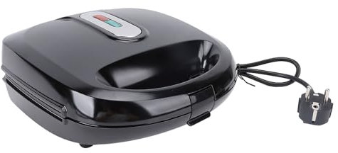 Tostador Panini 3 en 1 con Placas Antiadherentes para Gofres y Huevos Máquina de Desayuno para Hogar, Familiar, Mañanas Rápidas