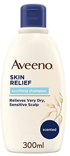 Aveeno Skin Relief Shampoo Lenitivo Per Prurito, Shampoo delicato all'Avena per cute irritabile e antiprurito, cute secca e sensibile ad alta tollerabilità, 300 ml