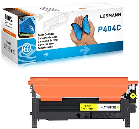 LOSMANN Toner Kompatibel für Samsung P404 CLT-P404C 404S CLT-K404S CLT-C404S CLT-M404S CLT-Y404S für Xpress SL-C430W C480FW C480W C480 C430 C480FN C433 (1x Gelb)