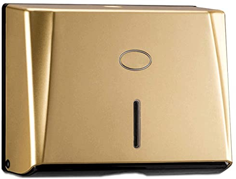 Distributeur de Serviettes en Papier doré Distributeur de boîte à mouchoirs Commercial Mural pour Serviettes en Papier à Plis Multiples Cuisine Salle de Bain