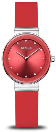 BERING Damen Uhr Quarz Movement - Classic Collection mit Edelstahl und Silikon 10129-503