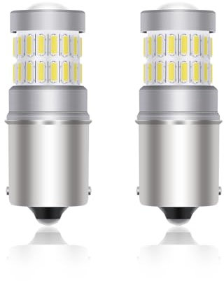 XELORD 1156 BA15S P21W LED Lampadine Bianca 6000K,Versione Aggiornata,Per Auto Luce Di Retromarcia, Luce Posteriore,Fendinebbia Posteriori,2 PCS