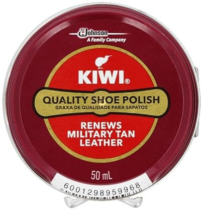 Kiwi Shoe Polish, Military Tan (Ox Blood), 50ml