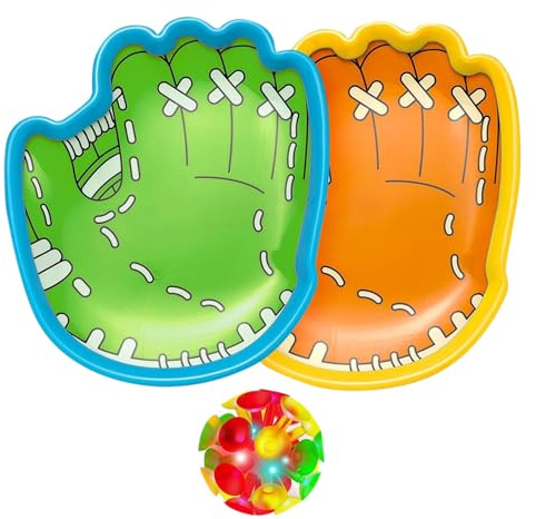 Gioco di Palline Lanciato E Catturato - Set di gioco con Pallina a Ventose Luminosa - Attività Interattive all'aperto per Adolescenti Giovani Adulti Ragazzi Ragazze Corsi di Ricreazione Giardino