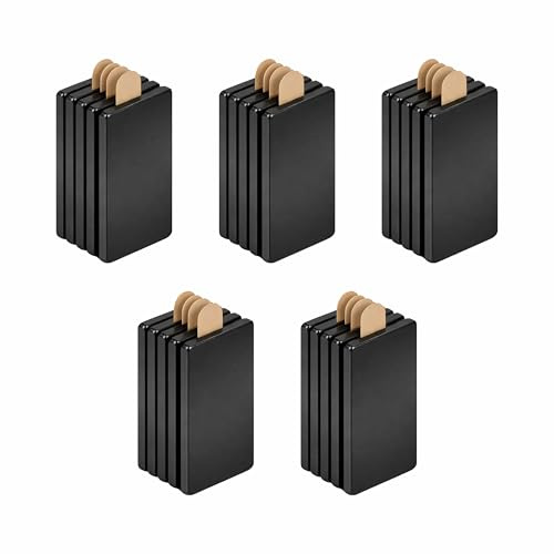 25 Imanes Adhesivos de Neodimio 20x10x1 mm – Imanes Pequeños Autoadhesivos Extra Fuertes para Nevera, Manualidades, Oficina y Escuela, Iman Adhesivo Potente con Respaldo Adhesivo 3M, Set Versátil