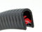 KS3-6S Kantenschutzprofil von SMI-Kantenschutzprofi - PVC Gummi Klemmprofil - Stahleinlage - Kantenschutz - Schwarz - einfache Montage, selbstklemmend ohne Kleber Klemmbereich 3-6 mm (1 m, Schwarz)