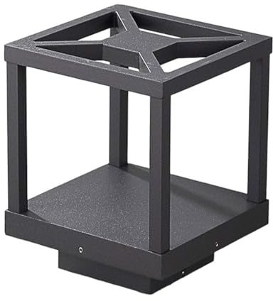 Lucande LED Außenleuchte Lealan (spritzwassergeschützt (Modern) in Schwarz aus Aluminium (1 flammig,) - Wegeleuchte Pollerleuchte Wegelampe Sockelleuchte