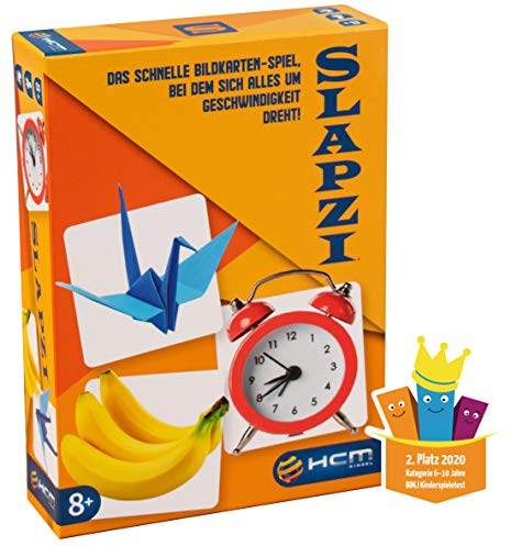 HCM Kinzel Slapzi Denkspiel Geschicklichkeitsspiel Schnelligkeit & Aufmerksamkeit zählt 55142, Bunt