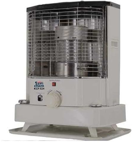 Stufa a combustibile liquido SaviChem KCF-S24 2400 W accensione piezoelettrica cm 42x31x52 H 75 m3