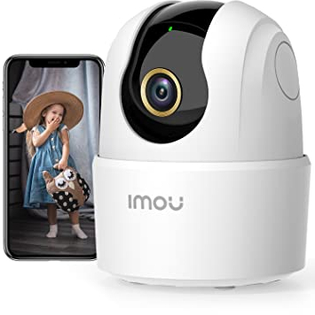 Imou 3K 5MP Überwachungskamera Innen 360° WLAN Baby Kamera mit AI Personen-/Geräusch-/Bewegungserkennung, Nachtsicht, Hunde Kamera Überwachung Innen, Zwei-Wege-Audio, Sirene, Funktioniert mit Alexa