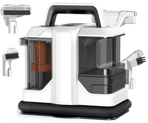Macchina portatile per la pulizia di tappeti e tappezzeria, potente pulizia profonda delle macchie per divani, animali domestici, sedili auto, mobili, spot con testina di doppia dimensione