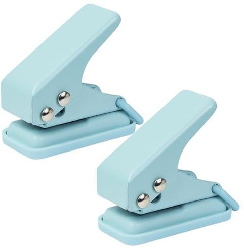 CPJJ 2 Stück Locher klein,locher für Ordner,Mini Locher,Taschenlocher Schule,Mini Locher Schule,Ordner Locher,Lochzange Papier