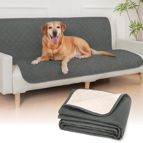 HezzLuv Manta impermeable para perro, funda de cama suave para mascotas, antideslizante, protector de muebles, lavable, a prueba de arañazos, resistente al pelo de mascotas, para cachorros, mascotas