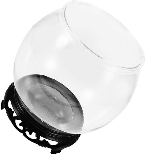 MAGICLULU 1 Satz Transparentes Rundes Aquarium Aquariumdeckel Hängendes Fischglas Korb Fischschalen Für Platte Anzeige Aquarium Sauber Klare Blumenvase Aquarium- Das Haustier