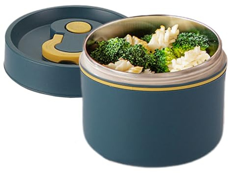 650ml Bouteille Isotherme pour Aliments Chauds, Récipient de Maintien au Chaud Boîte à Déjeuner en acier inoxydable, Bouteille à Soupe étanche portable avec Poignées, pour Pour Travail, l'école