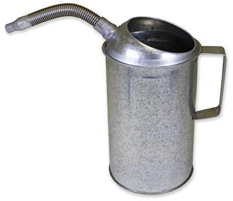 Funnel King 94488 4 Qt Galvanized Measuring Container W/Flex Spout, Multicolor