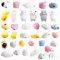 Amaza 36 Stück Squishy Kawaii Kleine Tiere Anti-Stress-Spielzeug (Mehrfarbig)