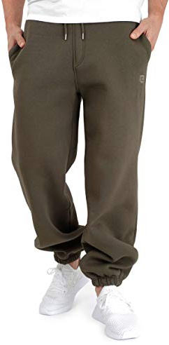 BACKSPIN Sportswear Jogginghose Herren & Damen Dunkel Olivgrün I Warme Unisex Jogging-Hose weit geschnitten mit 70% Baumwolle I Sweatpants kuschelig Freizeithose