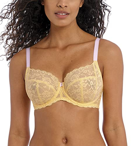 Freya Brasier di supporto laterale con ferretto reggiseno Plunge da donna, Limone (Lemon Fizz), 32HH