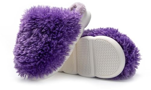 JOMIX Zapatillas Casa Mujer Invierno con Peluche Comodas Pantuflas Mujer Cerradas con Felpa Suaves Zapatillas Mujer Casa Calientes, Marrón, 38-39 EU