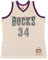 Mitchell & Ness NBA Off White Team Color Swingman Jersey Trikot Milwaukee Bucks - Ray Allen, S