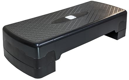 ZANGCO Fitness Stepper | Exercise Step for Home & Gym, Suited for Cardio, Yoga, Aerobics, Weights, Workout for Indoor/Outdoor | Adjustable 2 Step Level Heights (10,15 CM) | Exercise Accessory (Black)