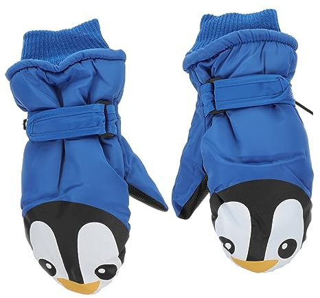 DEARMAMY 1 Paar Skihandschuhe für Jungen und Mädchen -fäustlinge für Jungen und Mädchen Cartoon-schneehandschuhe Dickes Fleece-Futter