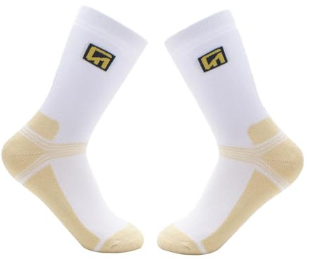 Baoblaze Ice Skating Socks Ski Socks for Ice Skates Dance Soft Roller Skating Socks for Kids Adults Breathable Sport Socks High Tights, White